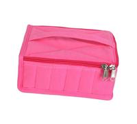 KSJOAIDDE Custodia per oli essenziali, antipolvere, organizer a 30 scomparti, per saloni di viaggio, massaggi, colore: rosa, rosa, 19cmx16cmx8cm