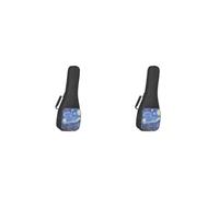 KSJOAIDDE Custodia protettiva impermeabile per ukulele, 53,3 cm, colore nero, 2 set di (nero 58,6 cm), 23 In
