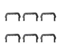 KSJOAIDDE Maniglie di ricambio per gabbie per conigli, colore nero, 10,5 x 6 cm, 6 pezzi