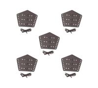 KSJOAIDDE Protezione da braccio in pelle PU, stile medievale, per feste a tema, carnevale, caffè, Set da 5 (caffè), 40