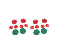 KSJOAIDDE Set di 2 set di due pistoni da hockey ad aria compressa, attaccanti, portieri e quattro dischi, taglia L, colore rosso