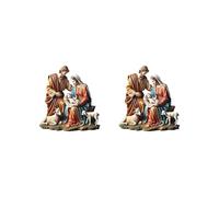 KSJOAIDDE Set di 2 statuette di Maria e Gesù da tavolo