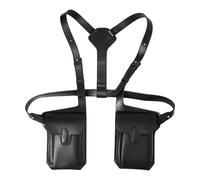 KSJOAIDDE Steampunk Borsa a tracolla alla moda per street cosplay accessori escursionismo, Nero , Pocket 13cmx20cm