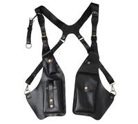 KSJOAIDDE Steampunk, borsa a tracolla per costume da ciclismo all'aperto, Nero , Pocket 10cmx2cmx17cm