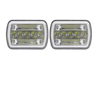 Ksjosji Fari Anteriore Fari Anteriori LED 7x6'' 5x7 Bianchi Con Luci Diurne Per Dodge Per Ramcharger Per Ram Per Pickup W250 Van 1986 1987 1988-1993 Fanale(2 piece B)