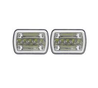 Ksjosji Fari Anteriore Faro Anteriore A LED 7x6'' 5X7 Bianco DRL Per Nissan Per 240SX(s13) Set Gruppo Ottico Anteriore Fanale(2 piece B)