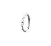 KSKAN Anelli Argento Donna,S925 Argento Regolabile Anelli Iniziali AZ Anelli Alfabetici Impilabili Lettera Delicata A Anelli Aperti Lettera Wrap Ring per Mamma Moglie Fidanzata Amici Regali