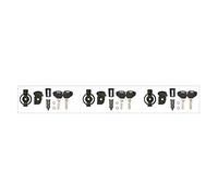 KSL103 KAPPA Kit chiavi Security Lock per 3 valigie con piastrine sottoserratura