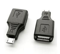 Ksmile® USB 2.0 a femmina A micro B maschio/maschio micro USB a 5 pin femmina modalità USB Host OTG per Samusung S7 S6 Edge S4 S3 Android o telefoni e tablet Windows Smart con funzione OTG -15 cm nero