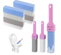 Ksnowqi 9 Pezzi Pietra Pomice per WC con 3 Maniglia, Pietra Pulente Everdrop, Pietra Pomice per la Pulizia del WC, Cleaning Block Wc per Toilette, Piscina, Pulire il Bagno, Servizi Igienici