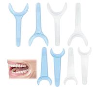 KSOIQPU 8 pezzi divaricatore bocca Due colori Apribottiglie a forma di T per aprire le guance per la bocca per le feste per la cura orale per la cura dei denti (4 grandi e 4 piccole in 2 colore)