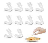 KSOPUERT 10 pinze per dita mini pinzette per mangiare snack, patatine fritte, patatine fritte, crocchette di pollo, clip anti scottature protezioni per le dita per cucina, accessori per gioco