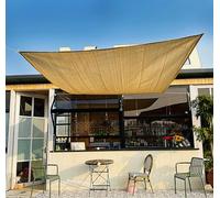 KSQP Telo Ombreggiante Occhiellato 4x4 6x8 Vela Teli Ombreggianti da Esterno Rete Ombreggiante per Serra Parasole 90% Anti-UV Occhielli per Giardino Esterno Terrazza Tetto,beige-4x5m