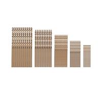 Ksrnsne 50PZ Drillforce Tools M35 Set di Punte per Trapano al Cobalto, Set di Punte Hss-Co 1-3Mm, per Forare su Acciaio Temprato, Ghisa e Acciaio Inossidabile