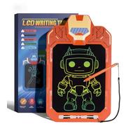 Kssvzz Lavagna Magica per Bambini, 10'' Cancellabile Tavoletta Grafica con Serratura, Giocattolo per 4 5 6 7 8 9 10 Anni bambino bambina, Giochi Educativi Regalo per Natale Compleanno, Arancia