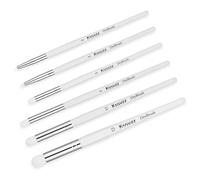 Kssvzz Set Pennelli Pittura, 6 Dimensioni Pennelli Modellismo, Pennelli Miniature per Dettagli Fini, Drybrush Pennelli per Dipingere Professionali