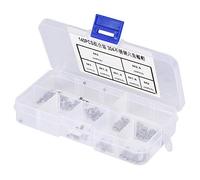 KSTE Dadi Esagonali, 140pcs Hex Kit Bulloneria, M1 / M1.2 / M1.4 / M1.6 / M2 / M3 M2.5 / Elementi di Fissaggio per dadi con Filettatura Esagonale in Acciaio Inossidabile