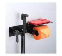 Ksunun Doccetta per Bidet WC, Bidet Doccia a Mano con Porta Carta Igienica, Doccino Bidet, Idroscopino per WC per Il Bagno degli Animali Domestici/Cura del Corpo/Doccia del Water