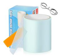 Ksvaye Kit Riparazione Piscina, 10x215cm Toppe per Piscina Fuori Terra, 0.3mm PVC Riparazione Piscina Gonfiabile,Nastro Ripara Piscina Liner Pezze per la Piscina/Tende da Sole/Materasso ad Aria