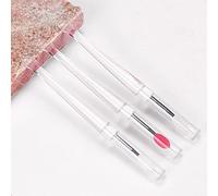 Ksvsonrvi Mini spazzola per labbra con cappuccio, applicatore portatile in silicone riutilizzabile per rossetto, bacchette per lucidalabbra