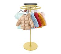 ksxnkhk Appendiabiti Rotondo, Appendiabiti Girevole da Pavimento, Appendiabiti a Spirale in Ferro per Negozi di Abbigliamento, Negozi Commerciali, camere da Letto, Lavanderia, espositore n