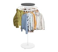 ksxnkhk Appendiabiti Rotondo, Appendiabiti Girevole da Pavimento, Appendiabiti a Spirale in Ferro per Negozi di Abbigliamento, Negozi Commerciali, camere da Letto, Lavanderia, espositore n