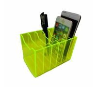 ksxnkhk Contenitore per Cellulare con 6 Griglie, Supporto da Tavolo, Facile da spostare, Semplice e Bello, Facile da Aprire e Pulire, Adatto per scuole, ristoranti, uffici e fabbriche (col