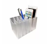 ksxnkhk Contenitore per Cellulare con 6 Griglie, Supporto da Tavolo, Facile da spostare, Semplice e Bello, Facile da Aprire e Pulire, Adatto per scuole, ristoranti, uffici e fabbriche (col