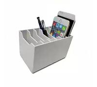 ksxnkhk Contenitore per Cellulare con 6 Griglie, Supporto da Tavolo, Facile da spostare, Semplice e Bello, Facile da Aprire e Pulire, Adatto per scuole, ristoranti, uffici e fabbriche (col