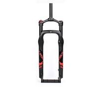 ksxnkhk Forcella MTB 26" Fat 4.0" Pneumatico Mountain Bike Air Lega di Alluminio superleggera Bicicletta Gas Blocco Manuale 1 1/8u201d Tubo Dritto Freno a Disco QR 9mm Escursione 10
