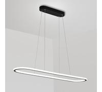 ksxnkhk Lampada a Sospensione a LED Minimalista, Lampada da soffitto, Luce lineare, Quadrata, lampade a Sospensione a Filo per Cucina, Sala da Pranzo, Soggiorno, Ufficio