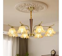 ksxnkhk Lampada a Sospensione contemporanea, Stile retrò Americano, Creativa, Soggiorno, Sala da Pranzo, Camera da Letto, Hotel, Villa, Bar, lampadario a LED per la casa, Semplice, D 8 luc