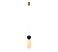 ksxnkhk Lampada a Sospensione nordica in Vetro Nero e Marmo, Lampada da soffitto a LED, Lampada da soffitto...