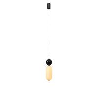 ksxnkhk Lampada a Sospensione nordica in Vetro Nero e Marmo, Lampada da soffitto a LED, Lampada da soffitto...