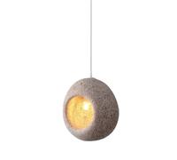 ksxnkhk Lampadari a Sospensione per Tavolo da Pranzo, Illuminazione a Sospensione Giapponese con Attacco E27, Lampada a Sospensione per Cucina sopra l'isola (Lupo Grigio)