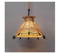 ksxnkhk Lampadari Boho da soffitto, Lampada a Sospensione a Lanterna, Lampada a Sospensione in Corda di Carta Naturale, lampadario Moderno, lampadario da Fattoria, per Soggiorno