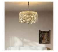 ksxnkhk Lampadari di Lusso a LED in Cristallo per soffitto, Illuminazione per la casa, Soggiorno, Sala da Pranzo, Hotel, Ville, Decorazioni, luci a Sospensione per Interni (3 intercambiabi