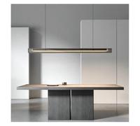 ksxnkhk Lampadari, lampade a Sospensione lineari Nere minimaliste per Sala da Pranzo, lampadario Moderno in Vetro Lungo Dorato sopra Il Tavolo da Pranzo, Isola della Cucina (3 Colori di Lu