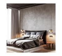 ksxnkhk Lampadario a Sospensione a LED cilindrico Dorato, lampadario a Sospensione in Vetro di Lusso per Comodino, Sala da Pranzo, Bar, Illuminazione Decorativa Moderna, lampadario a soffi