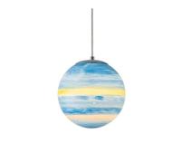 ksxnkhk Lampadario a Sospensione in Resina Creativa nordica Universo Terra Sole Luna Venere Giove Urano Marte Saturno E27 Paralume Sospensione Luci a Filo per Atmosfera cosmica (Dimensioni
