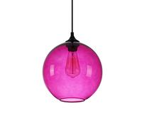 ksxnkhk Lampadario a Sospensione Industriale in Vetro V-intage Lampadario a Sospensione Compatibile con l'isola dell'Abbigliamento Ristorante Bella Decorazione E27 Luce a Filo (Colore: Ros