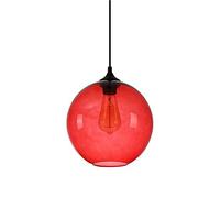 ksxnkhk Lampadario a Sospensione Industriale in Vetro V-intage Lampadario a Sospensione Compatibile con l'isola dell'Abbigliamento Ristorante Bella Decorazione E27 Luce a Filo (Colore: Ros