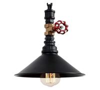 ksxnkhk Lampadario a Sospensione Industriale, lampadario da Sala da Pranzo, Lampada a Sospensione in Metallo Nero da Fattoria, Illuminazione a Sospensione Vintage