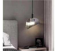ksxnkhk Lampadario ad Anello a LED in Vetro Grigio Fumo, Lampada da Sala da Pranzo di Lusso, Lampada a Sospensione a Strisce Curve Minimalista per la Cura degli Occhi, Moderna