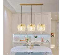 ksxnkhk Lampadario Classico Francese in Vetro Intagliato con Perle per Sala da Pranzo, Soggiorno, Camera da Letto, Studio, Balcone, Illuminazione a Sospensione a LED per la casa, lampadari