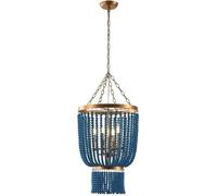ksxnkhk Lampadario con Perline V-intage, Sala da Pranzo, Camera da Letto, Lampada a Sospensione Blu, Lampada a Sospensione V-intage Farmhouse, Cucina, Sala da Pranzo contemporanea