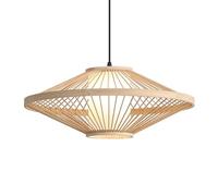 ksxnkhk Lampadario Giapponese Wabi-Sabi in bambù - Lampadario Organico Intrecciato a Mano da 23,6 Pollici per Sala di Meditazione Zen, lampadario in bambù Rustico con Struttura in bambù, p