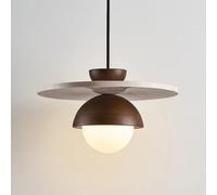 ksxnkhk Lampadario in Stile Wabi-Sabi, Paralume sferico in Vetro ad Alta Trasmissione Luminosa, Lampada a Sospensione G9 a Luce Calda, Lampada a Testa Singola per Ingresso