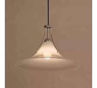 ksxnkhk Lampadario in Vetro Industriale Semplice e Creativo, Lampada a Sospensione con Base E27, Lampada a Sospensione nordica Moderna, plafoniera da Interno Regolabile in Altezza per isol
