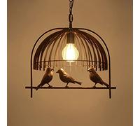 ksxnkhk Lampadario, luci per Uccelli, Lampada a Sospensione per Camera da Letto, Sala da Pranzo, Stile Country Americano, Lampada a Sospensione per Cucina, Ristorante, Bar, lampadario a L
